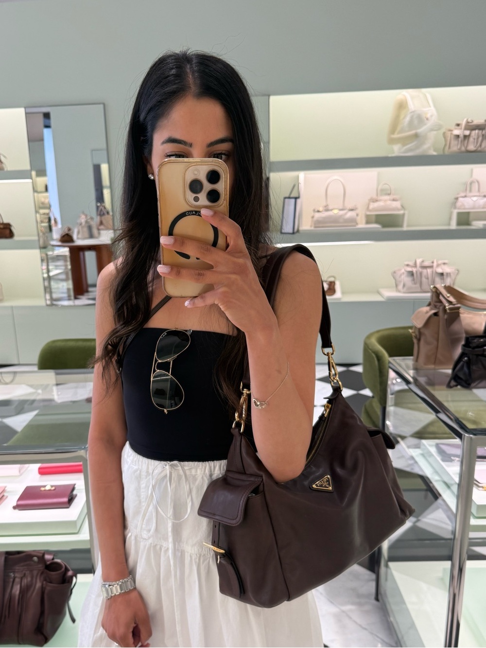Prada Explore Nappa Leather Bag Brown Large NWT $3750 Retail